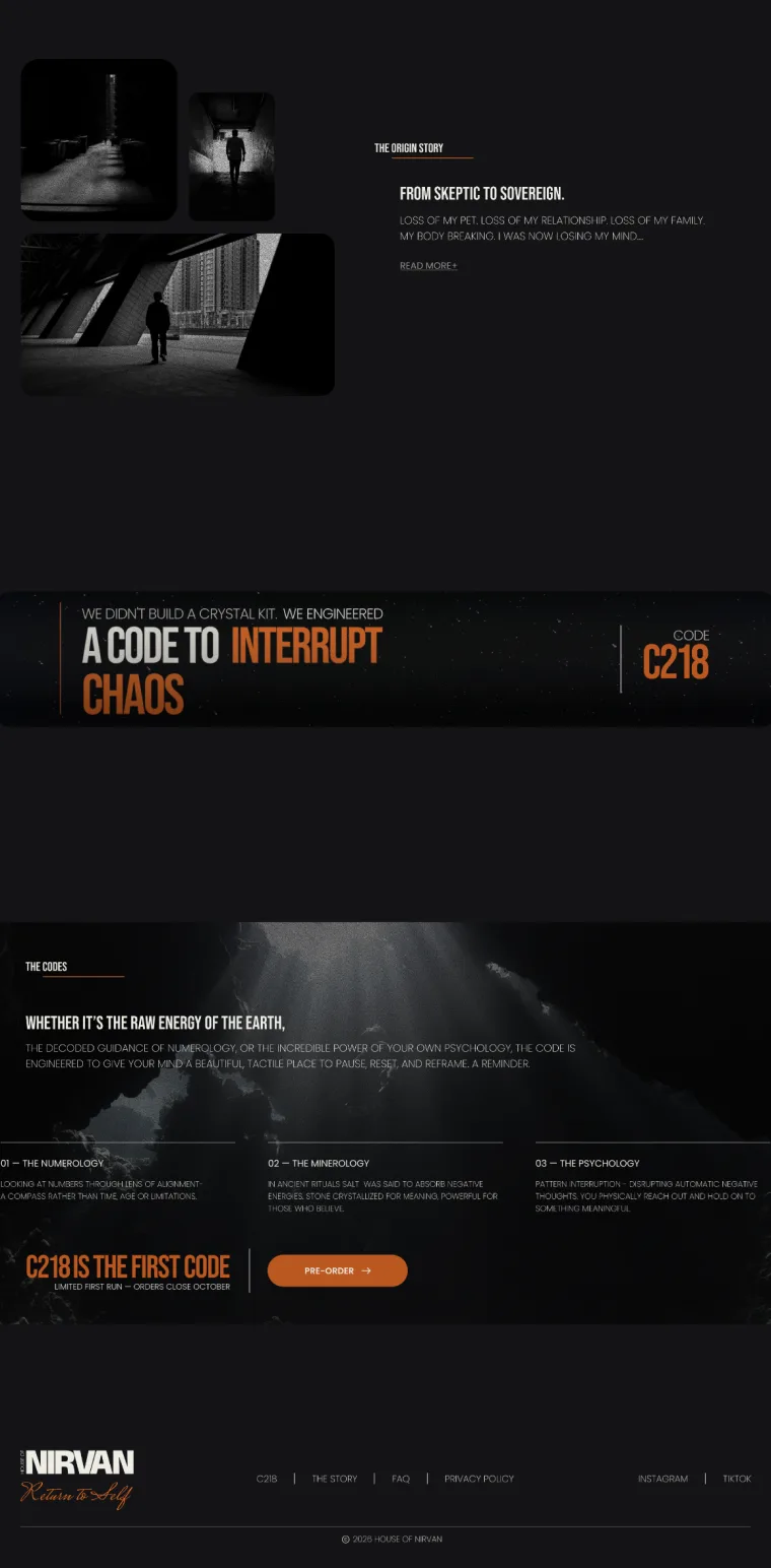 Final home page, continued